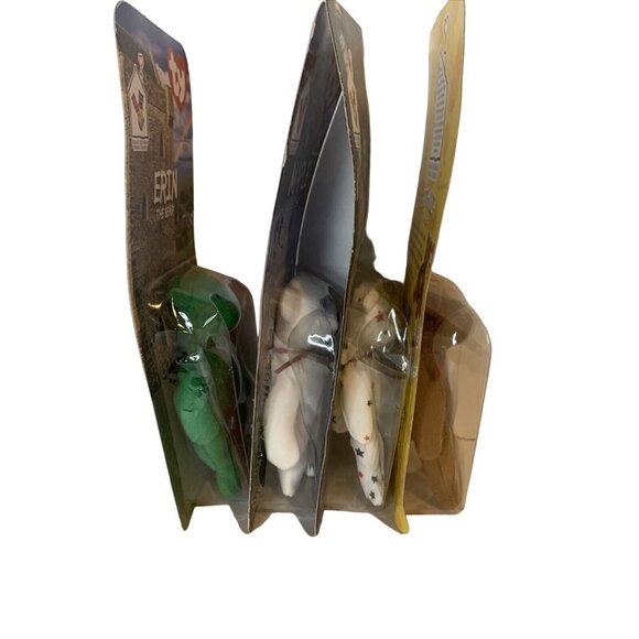 Lot Of 4 Ty McDonalds Teenie Beanie Bears: BRITANNIA MAPLE ERIN GLORY The Bears - Picture 9 of 9